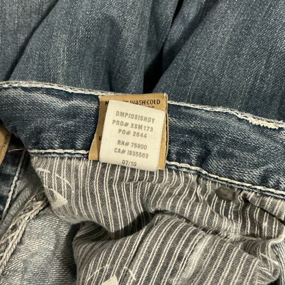 Big Star Pioneer Bootcut Distressed Jeans Men’s 32S Blue Denim - Picture 5 of 14